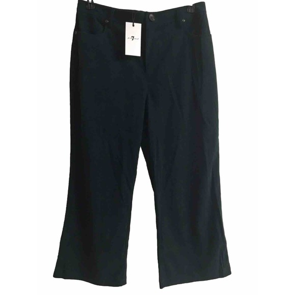 7 For All Mankind Pants - Corduroy 7 For All Mankind Pants Large Green High Rise Wide Leg Retro Academia